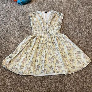 Floral Cream Dress